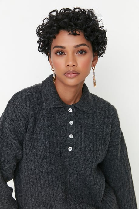 Trendyol Women's Hair Braid Sweater - Image 2