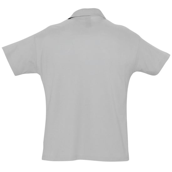 SOLS Mens Summer II Pique Short Sleeve Polo Shirt (Grey Marl) - Image 2