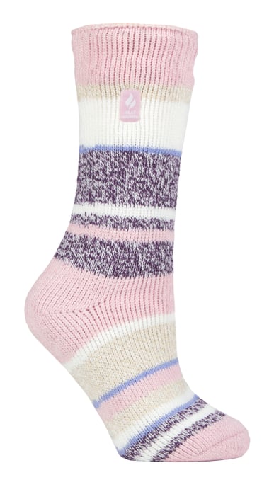 Calentadores - Calcetines térmicos de invierno para mujer | Calcetines de interior y exterior | Calcetines de peluche | Regalos para mujer - Rosa empolvado (Provenza) - Image 1
