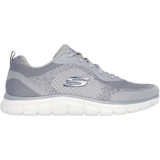 Skechers Track Glendor Polyester Men's Grey Trainers - Image 2