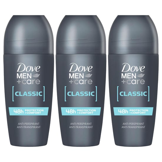 Dove Men+Care Roll On Classic AntiPerspirant Deodorant 48H Protection, 3x50ml