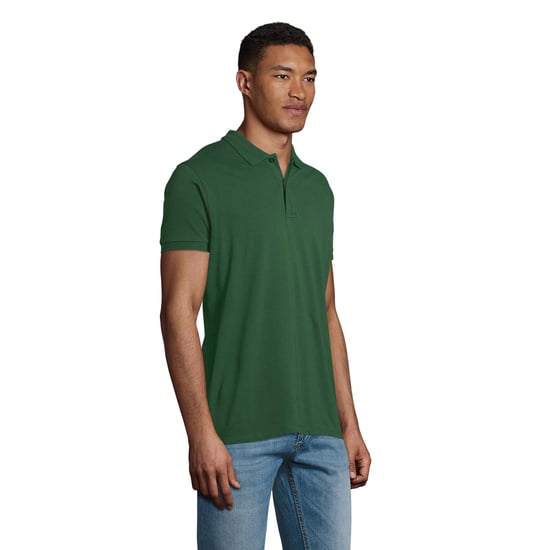 SOLS Mens Planet Polo Shirt (Bottle Green) - Image 3