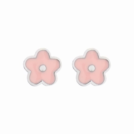 Pendientes Luxenter de Plata de Ley 925 acabados en rodio - Flor - Image 1