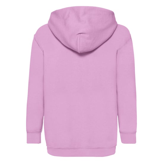 Fruit of the Loom Childrens/Kids Classic Hooded Sweatshirt (Light Pink) - Image 2