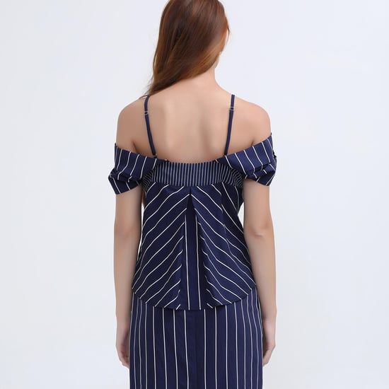 Off-Shoulder Stripe Top - Image 3
