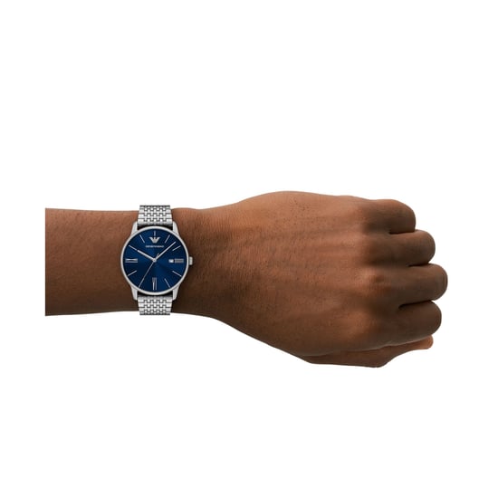 Emporio Armani Minimalist Men's Silver Watch AR11674 - Image 4