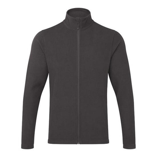 Premier Mens Recyclight Microfleece Full Zip Jacket (Dark Grey) - Image 1