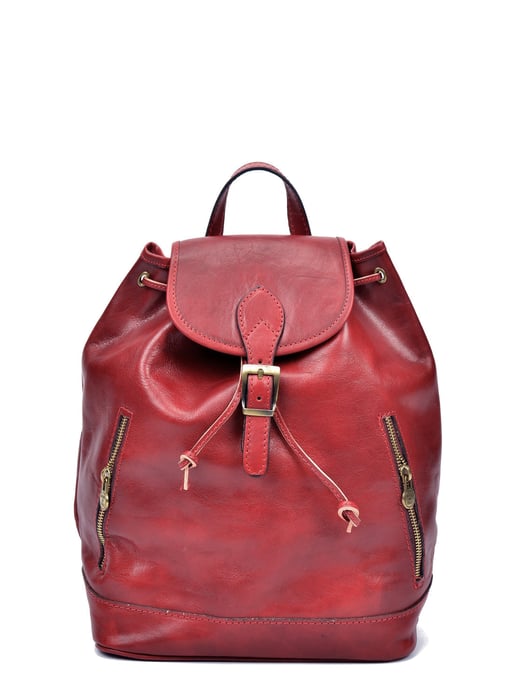 Anna Luchini SS22 AL 3053 Red Leather Bag - Image 1