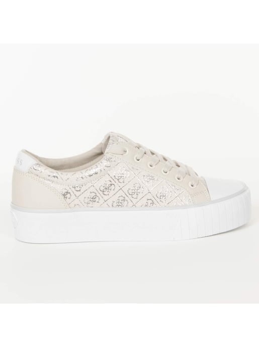 Zapatillas Guess para mujer con logo, talla 4G, color plata - Image 4