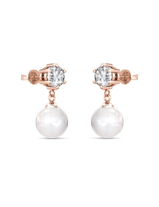 Pendientes Pauline - Oro rosa y Cristal - Image 3