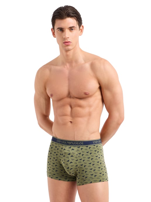 Emporio Armani boxeadores 3 Pack del hombre azul, azul oscuro - Image 3