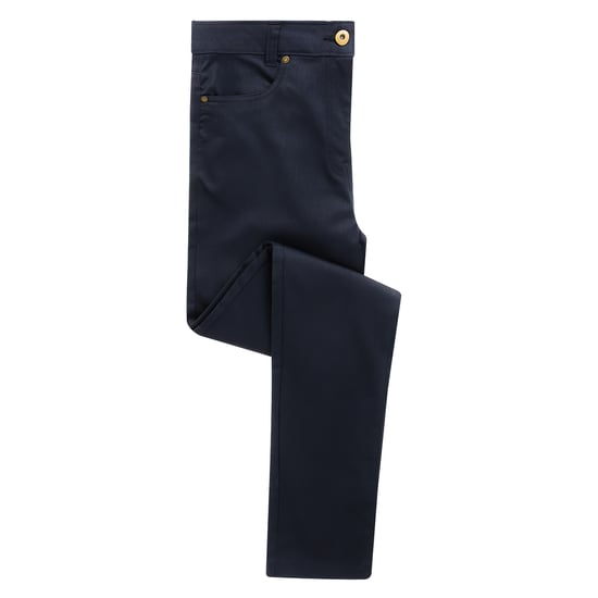 Premier Womens/Ladies Performance Chino Jeans (Navy)