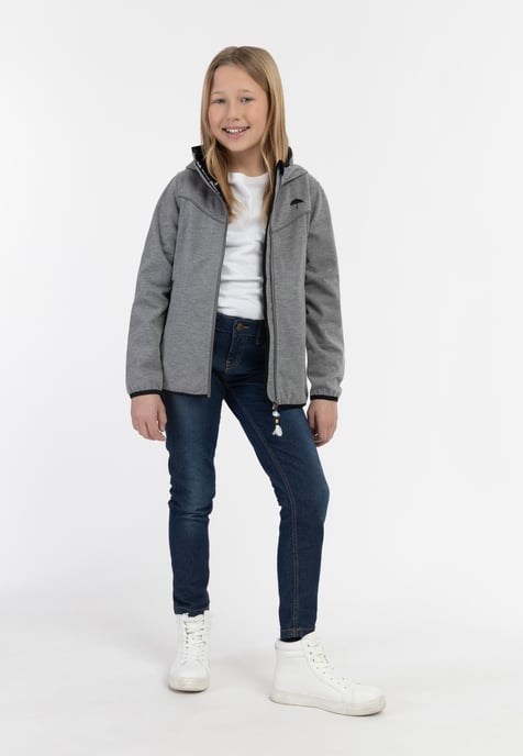 Schmuddelwedda functional jacket Girls Grey melange - Image 2