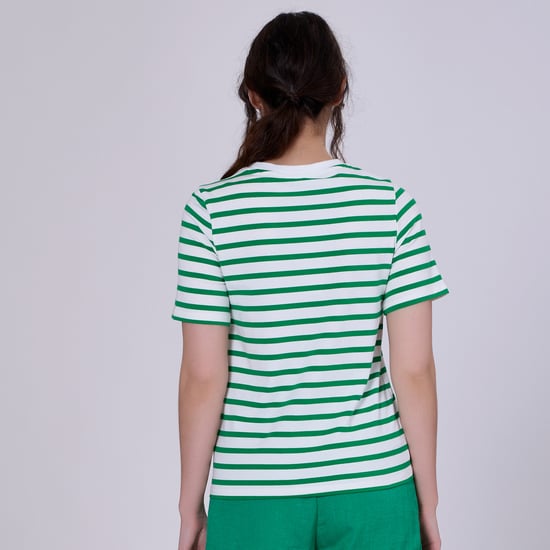 Stripes Cotton T-shirt - Image 4