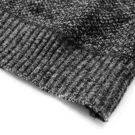 Men's Cardigan with Two Pocket Button Stand-Up Collar Cardigan for Winter Dark Grey - Image 5
