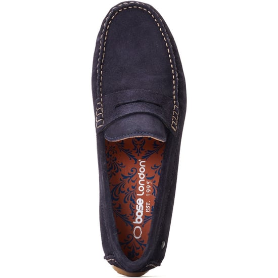 Base London Collins Leather Men's Navy Loafers - Image 4