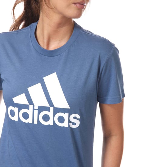 Women's adidas LOUNGEWEAR Essentials Logo T-Shirt in Blue-White - Image 5