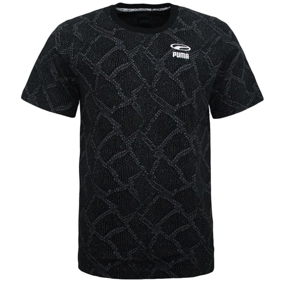 Puma Mens Snake Pack AOP Tee Casual T-Shirt Black 579911 01