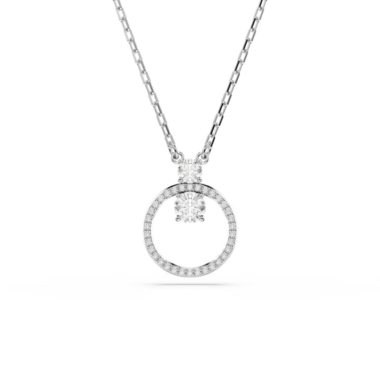Swarovski 'Dextera' Women's Base Metal Necklace - Silver 5692261 - Image 1