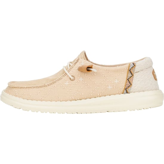 HEYDUDE Wendy Crafted Boho Cotton Women's Tan Loafers - Image 5