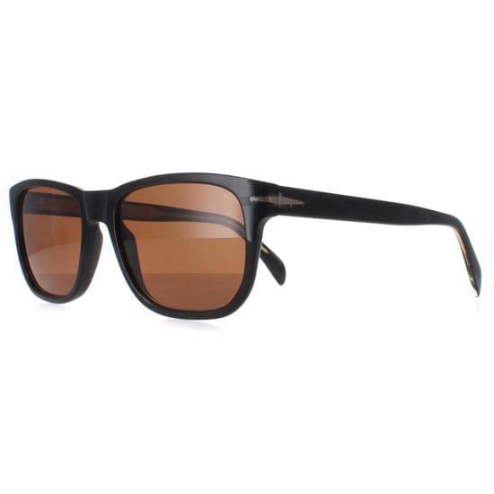 David Beckham Rectangle Mens Black Brown DB1045/S