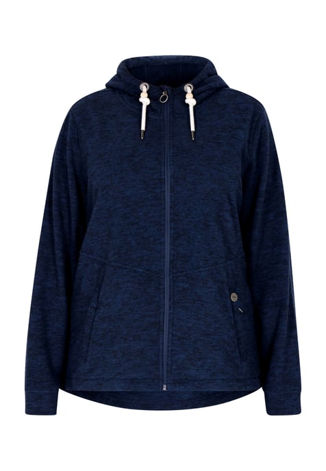 Dreimaster fleece jacket women marine melange - Image 1