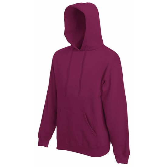 Fruit Of The Loom Mens Hooded Sweatshirt / Hoodie (Burgundy) - Image 3