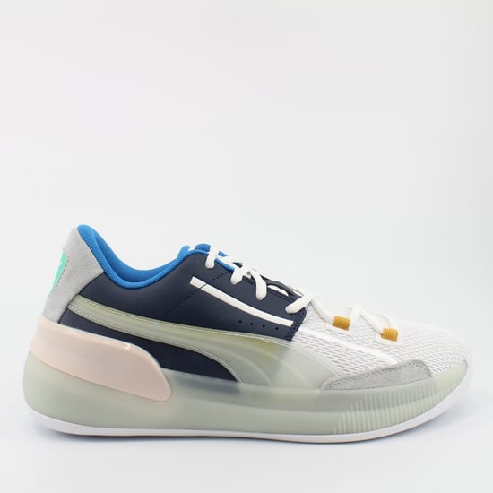 Puma Clyde Hardwood Mens Synthetic Lace Up Trainers 193664 01