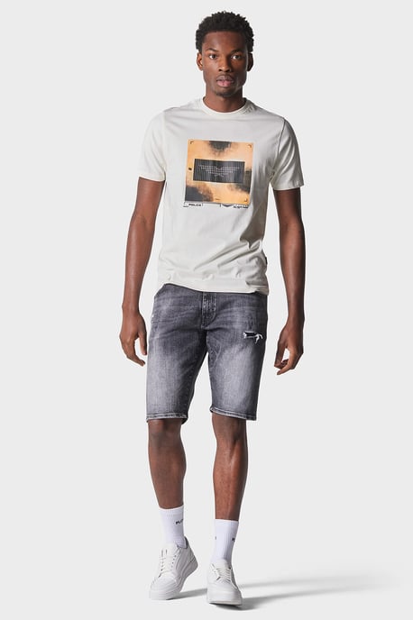 Swept Bone White Slim Fit T-Shirt