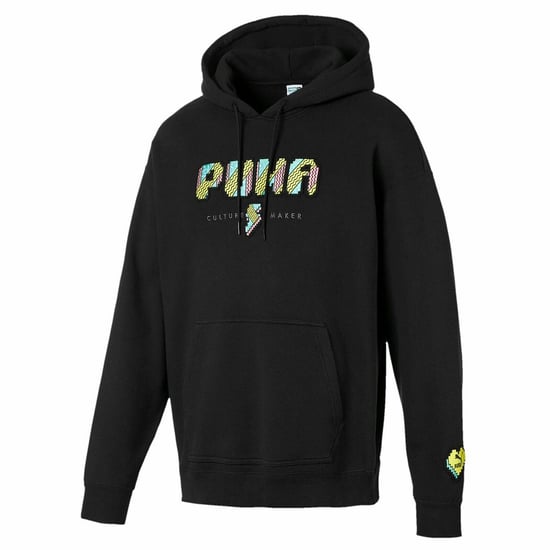 Puma Pop Style Long Sleeve Pullover Black Mens Hoodie 596849 01