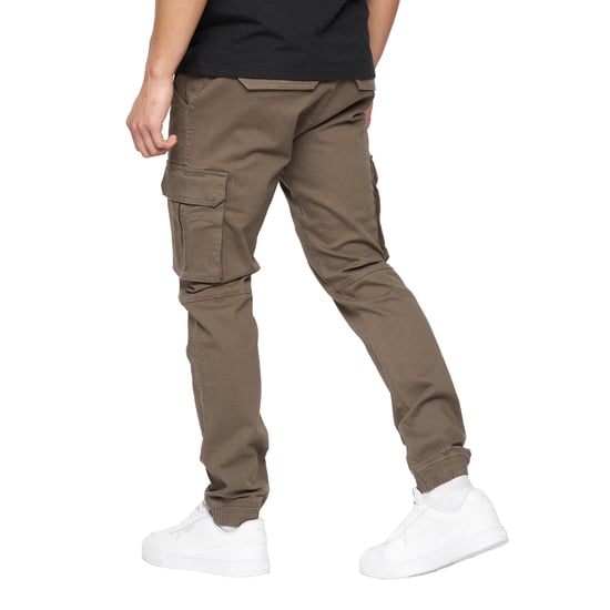 Crosshatch Mens Frentons Cargo Trousers (Khaki) - Image 2