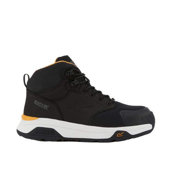 Regatta Mens Metafort Nubuck Safety Boots (Black/White)
