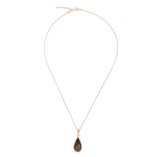 Orphelia 'Lilja' Women's 925 Sterling Silver Chain with Pendant - Rose zh-7367 - Image 2