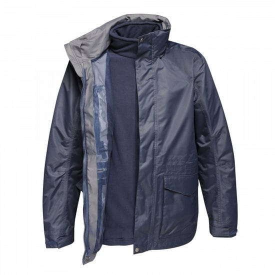 Regatta Mens Benson III Hooded Jacket (Grey Blue)