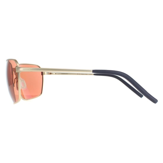Serengeti Rectangle Mens Matte Light Gold Mineral Drivers Shelton