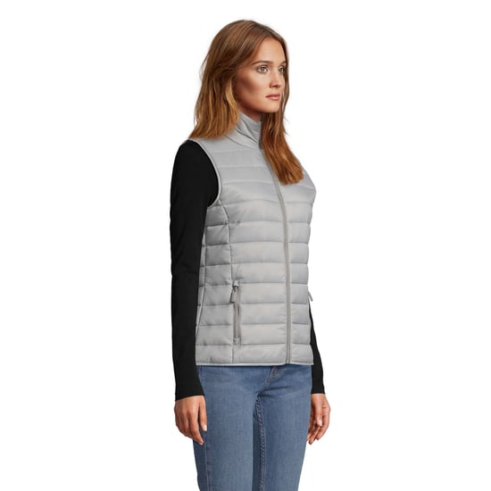 SOLS Womens/Ladies Wave Lightweight Body Warmer (Metal Grey) - Image 3
