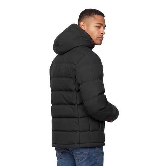 Crosshatch Mens Kampnew Embossed Jacket (Black) - Image 2