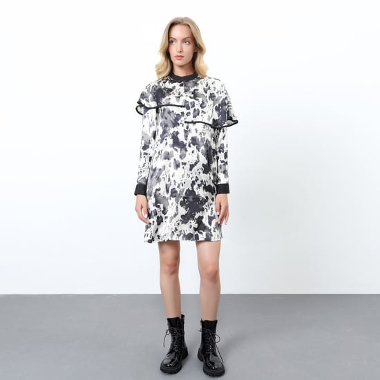 Tunic dress with spotted print - Image 3