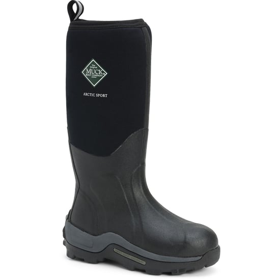 Muck Boots Arctic Sport Rubber Black Wellington Boots - Image 1