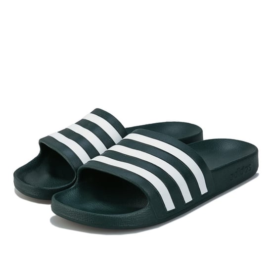 Men's adidas Adilette Aqua Slide Sandals in Green - Image 1