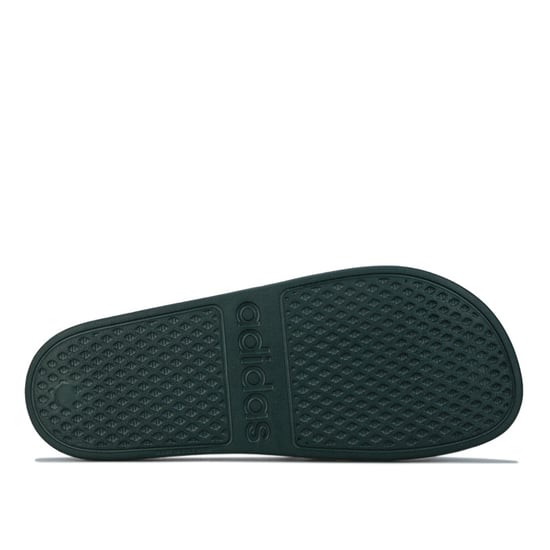 Men's adidas Adilette Aqua Slide Sandals in Green - Image 3