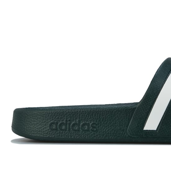 Men's adidas Adilette Aqua Slide Sandals in Green - Image 6