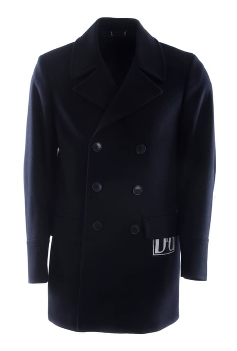 Dolce & Gabbana Men's Navy Wool Coat - Image 1