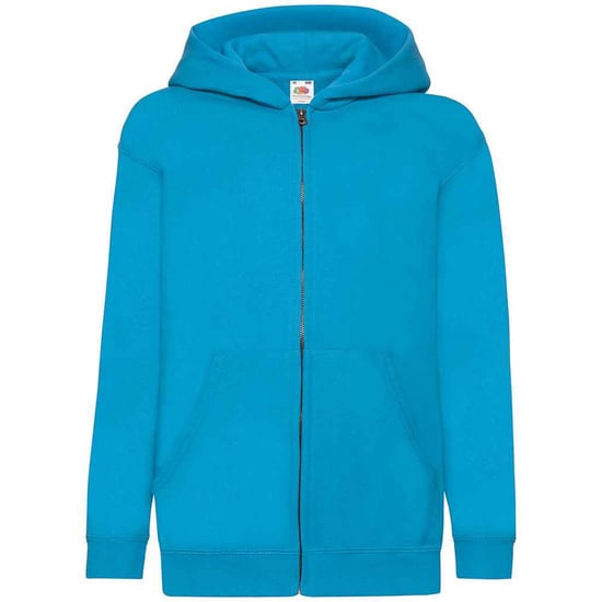 Fruit Of The Loom Childrens/Kids Hooded Sweatshirt (Azure) - Image 1
