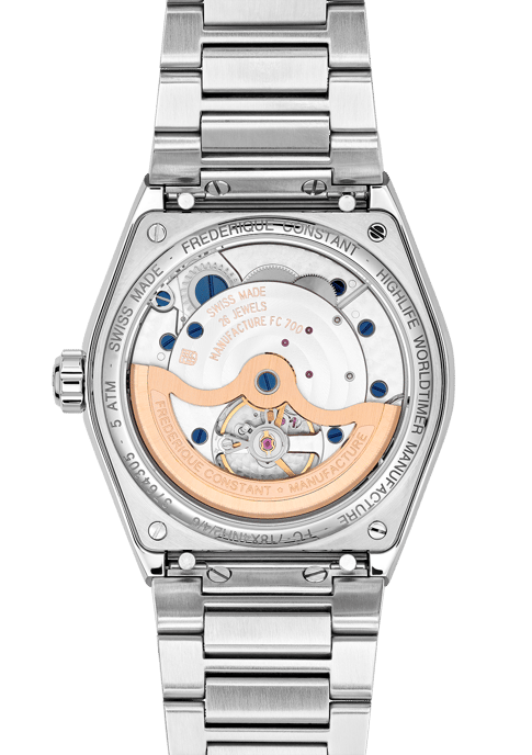 Frédérique Constant Highlife Worldtimer Men's Silver Watch FC-718N4NH6B - Image 2