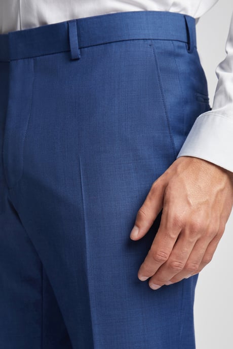 Slim Fit Sharkskin Trousers - Image 3