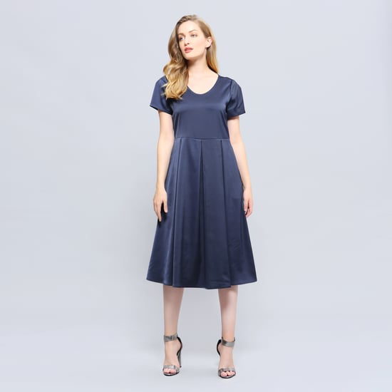 Skater satin dress - Image 1