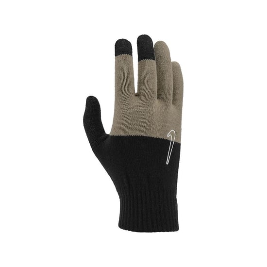 Nike Unisex Adult 2.0 Knitted Swoosh Grip Gloves (Graphic Black/Khaki/Coconut Milk) - Image 1
