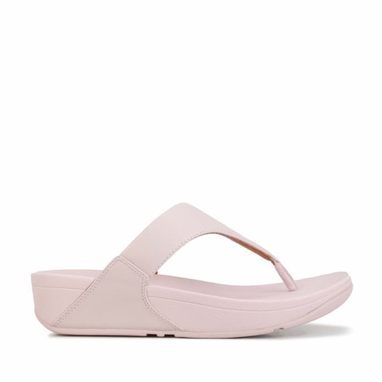 Women's Fit Flop Lulu Shimmer Toe-Post Sandals in Lilac