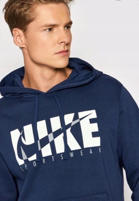 Sudadera con capucha de tejido polar en azul marino Sportswear para hombre de Nike - Image 3